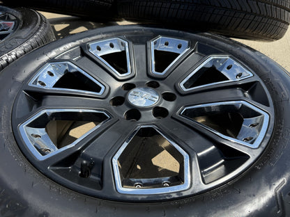 22" GMC Sierra Yukon Tahoe Escalade OEM Replica 5660 wheels rims tires SET