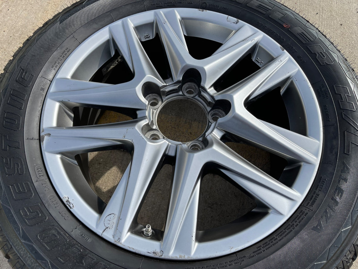 20" Lexus LX570 Toyota Land Cruiser OEM 74280 wheel rim spare BRIDGESTONE