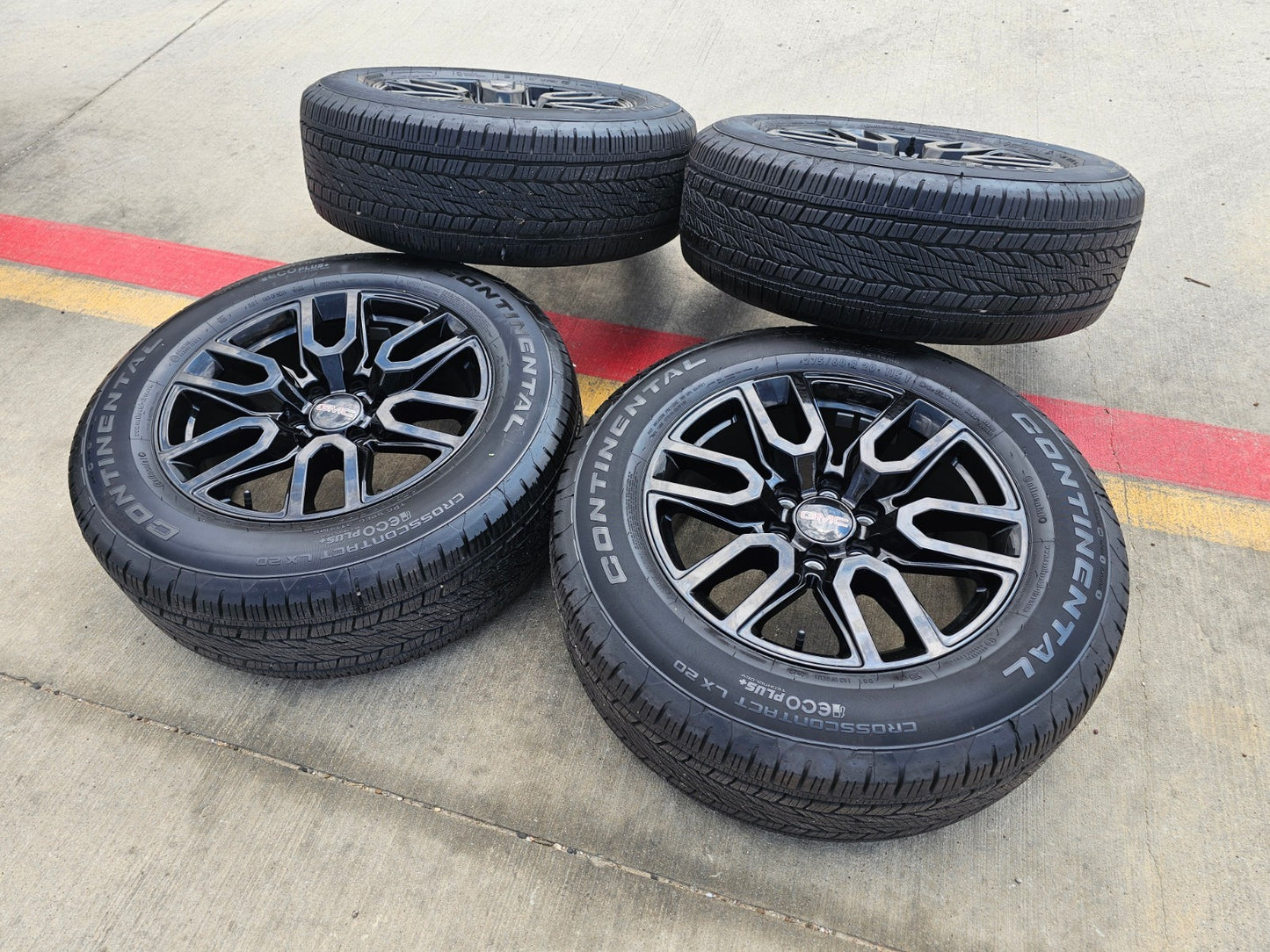 20" GMC Sierra Yukon AT4X Silverado OEM 5914 wheels rims SET CONTINENTAL