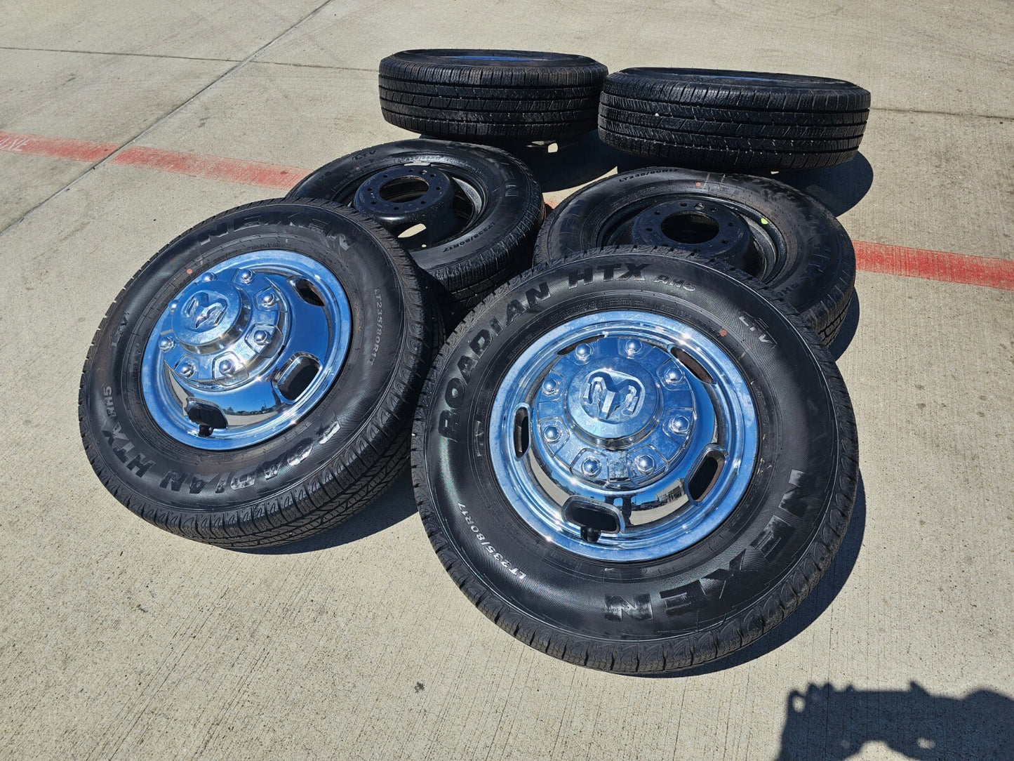 17" Dodge Ram 3500 Dually Laramie 8x200 wheels rims 2703 2704 OEM 2024 2025 NEW