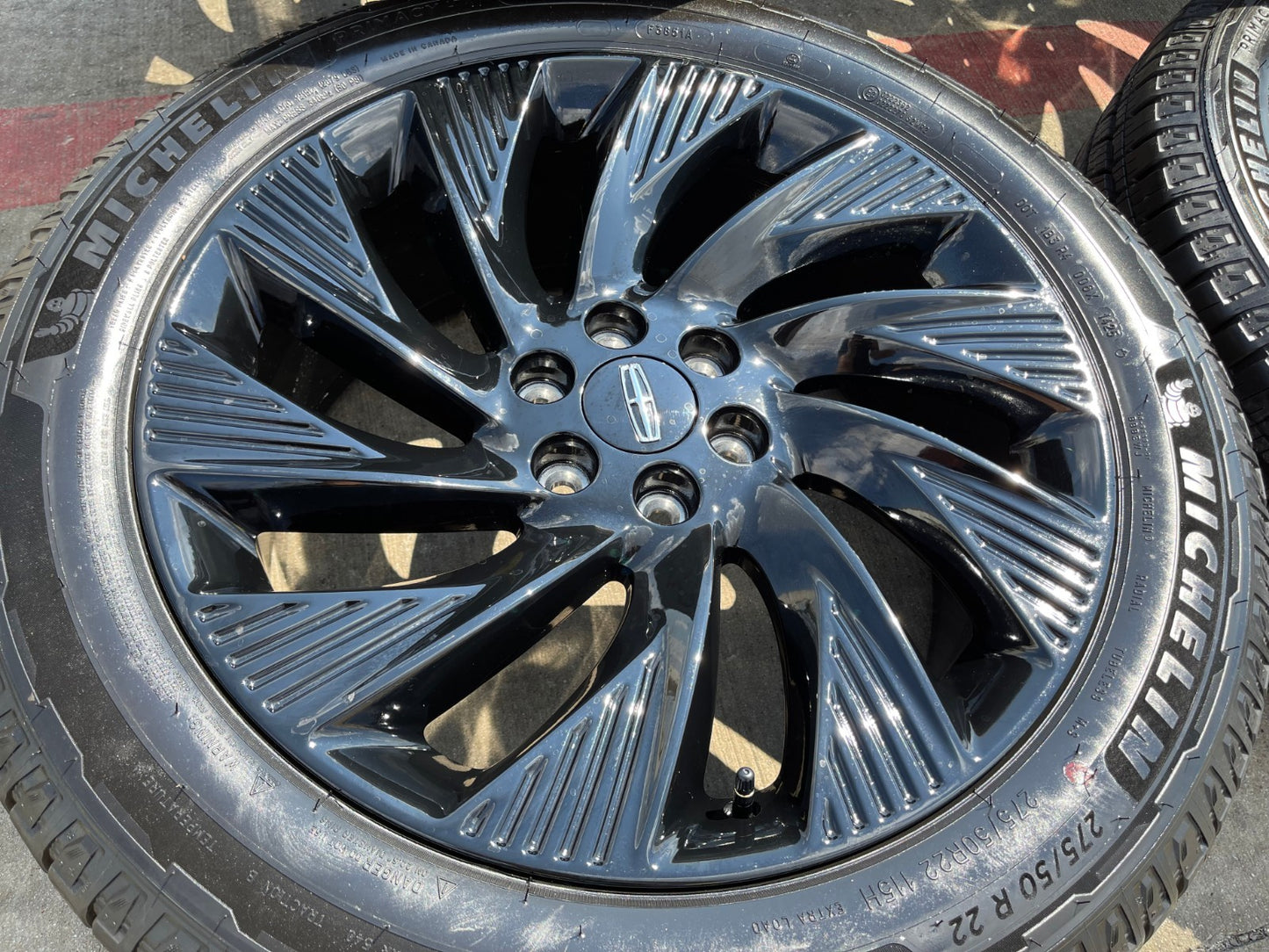22" Lincoln Navigator OEM 10665 rims wheels BLACK LABEL 2025 2026 MICHELIN NEW