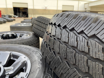 20" Ford F-250 F-350 OEM gray Lariat 10485 10296 wheels rims BRIDGESTONE A/T