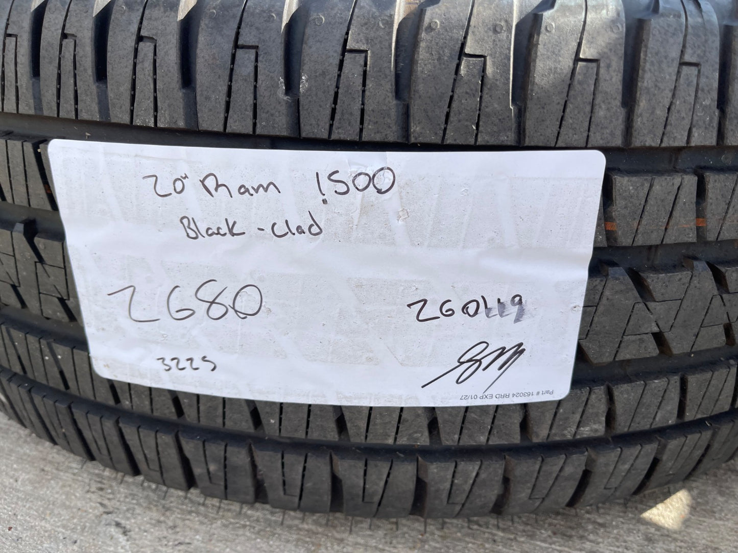 20" Dodge Ram 1500 OEM Laramie Black 2680 wheels rims tires 2024 2025 2026 NEW