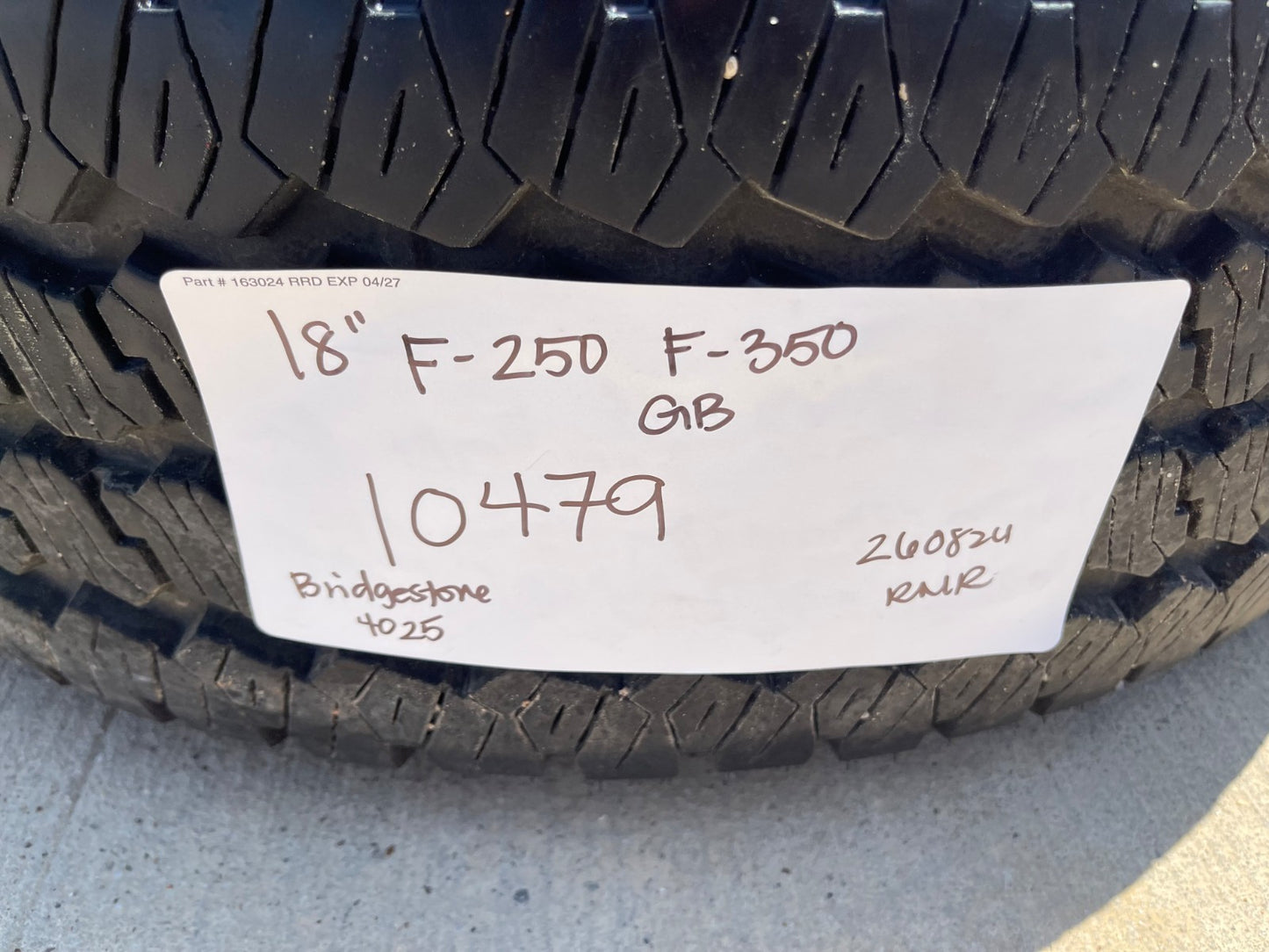 18" Ford F-250 F-350 Lariat FX-4 OEM 10479 wheels rims SET 2024 2025 2026 2027