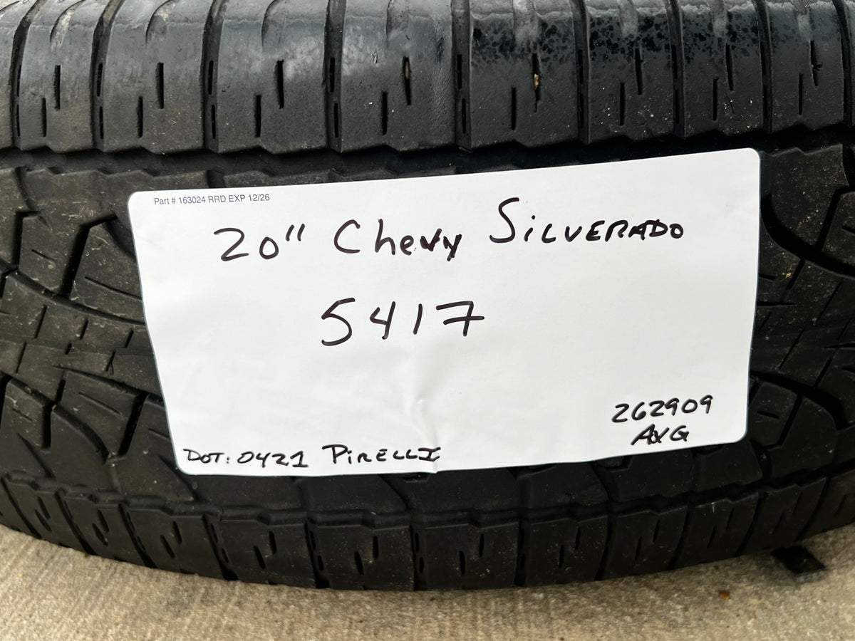 20" Chevy Silverado 1500 Tahoe OEM 5417 chrome wheels rims SET