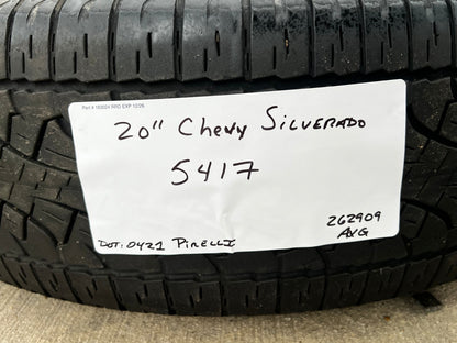 20" Chevy Silverado 1500 Tahoe OEM 5417 chrome wheels rims SET