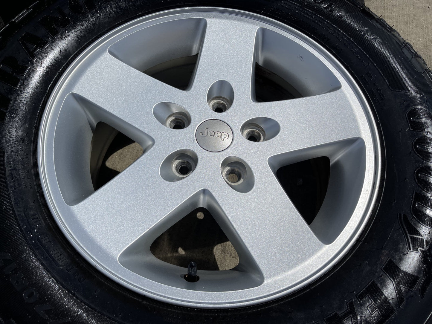 17" Jeep Gladiator OEM wheels rims 9074 Wrangler GOODYEAR TERRITORY A/T NEW
