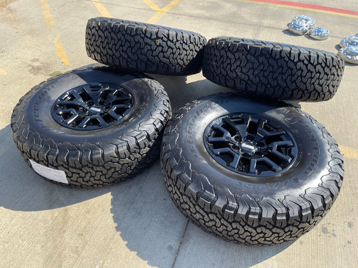 17" Ford F-150 Raptor Bronco OEM 10461 rims wheels 2026 2027 BFG A/T SET 37" NEW