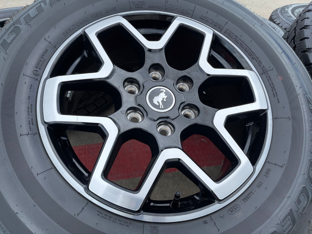 18" Ford Bronco wheels rims black 95213 Ranger SET 2024 2025 2026 2027 NEW