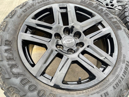 20" Chevy Silverado Tahoe Suburban ZR2 OEM wheels rims 5913 black tires