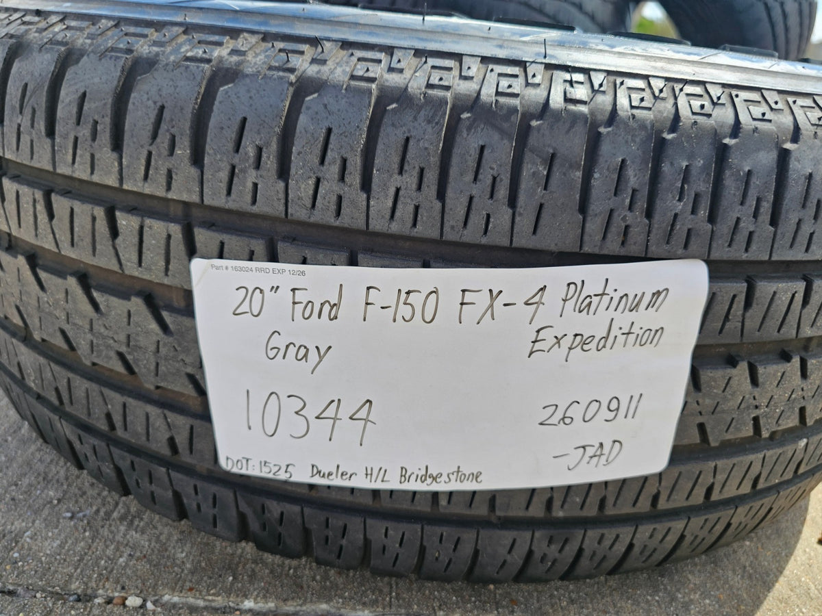 20" Ford F-150 FX-4 PLATINUM OEM rims wheels 10344 Expedition BRIDGESTONE SET