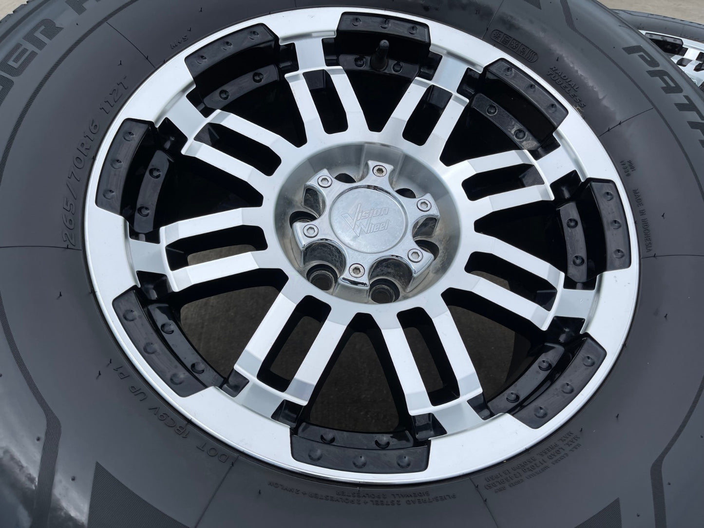 16" 16x8 Vision Warrior 518 Nissan Frontier wheels rims tires