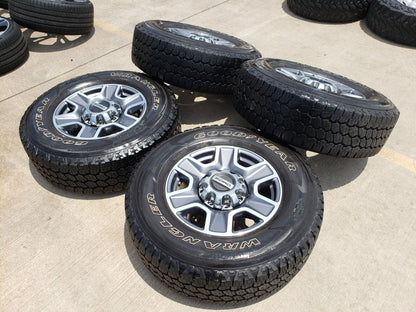18" Ford F-250 F-350 Lariat FX-4 OEM gray wheels 10298 A/T tires