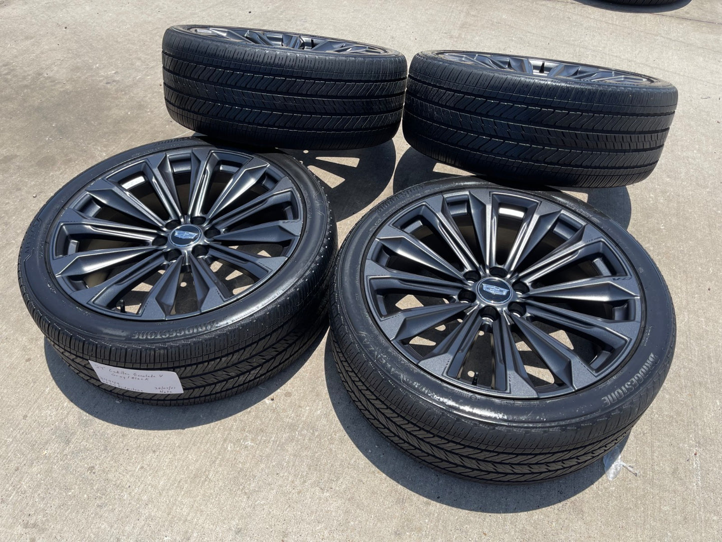 24" Cadillac Escalade V PLATINUM OEM wheels rims tires 2024 2025 2026 2027 SET