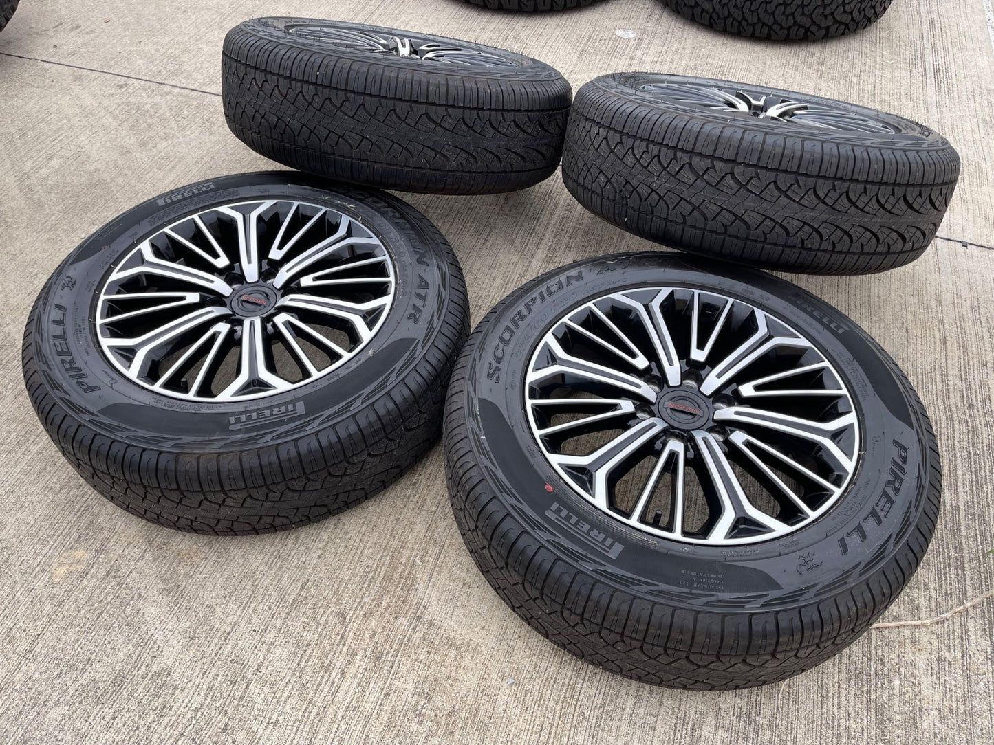 20" Nissan Titan PRO-4X Armada OEM wheels rims tires black 2024 2025 2026 NEW