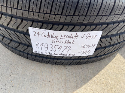 24" Cadillac Escalade V OEM ONYX wheels rims 2023 2024 2025 2026 2027 SET NEW