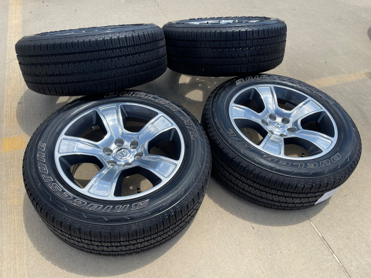 20" Dodge Ram 1500 OEM LIMITED 2676 2723 wheels rims 2025 2026 BRIDGESTONE SET