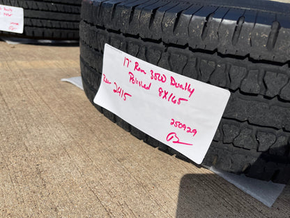 17" Dodge Ram 3500 DUALLY OEM wheel rim 2415 REAR ALCOA 2016 2017 2018 8x165