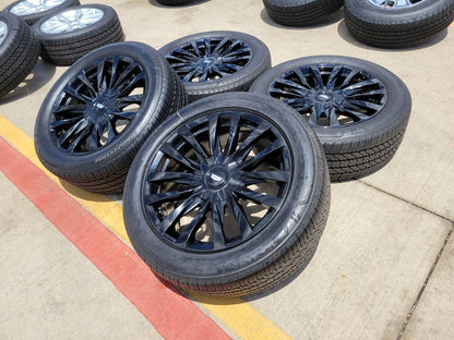 22" Cadillac Escalade OEM Black wheels rims 4873 95026 tires NEW