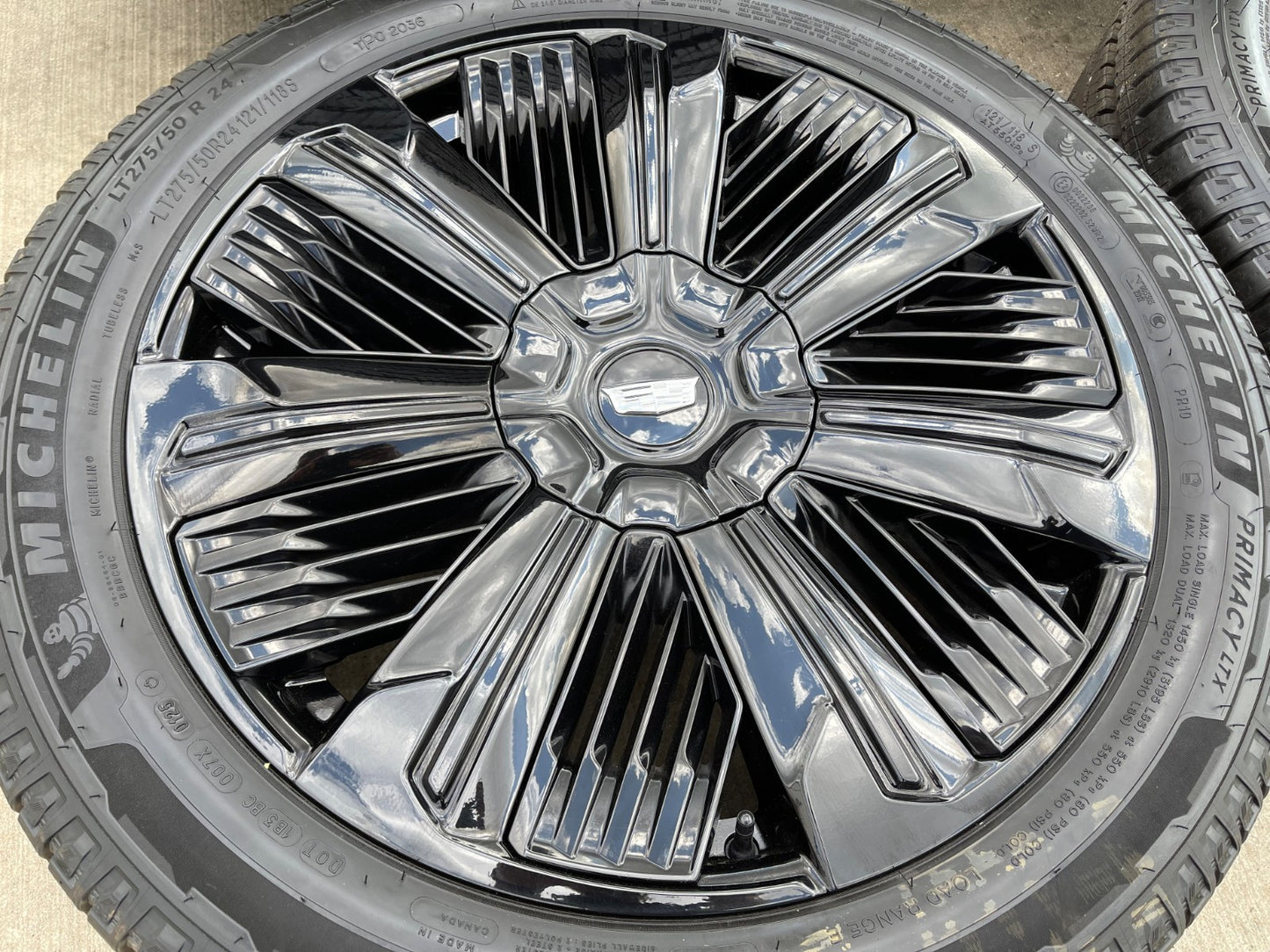 24" Cadillac Escalade IQ DEEP SPACE EV OEM wheels rims Hummer 2500 2026 2027 NEW