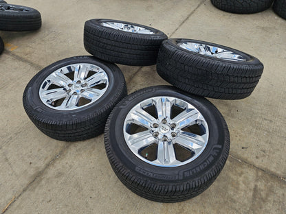 20" Ford F-150 Expedition OEM Lariat rims wheels 10171 tires CHROME MICHELIN