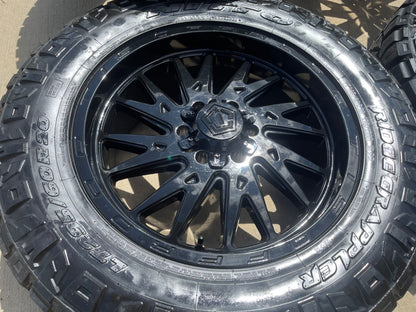 20" 20x9 TIS 547 Silverado Ford F-150 RAM wheels rims 6x139 6x135 +18 NITRO 34"