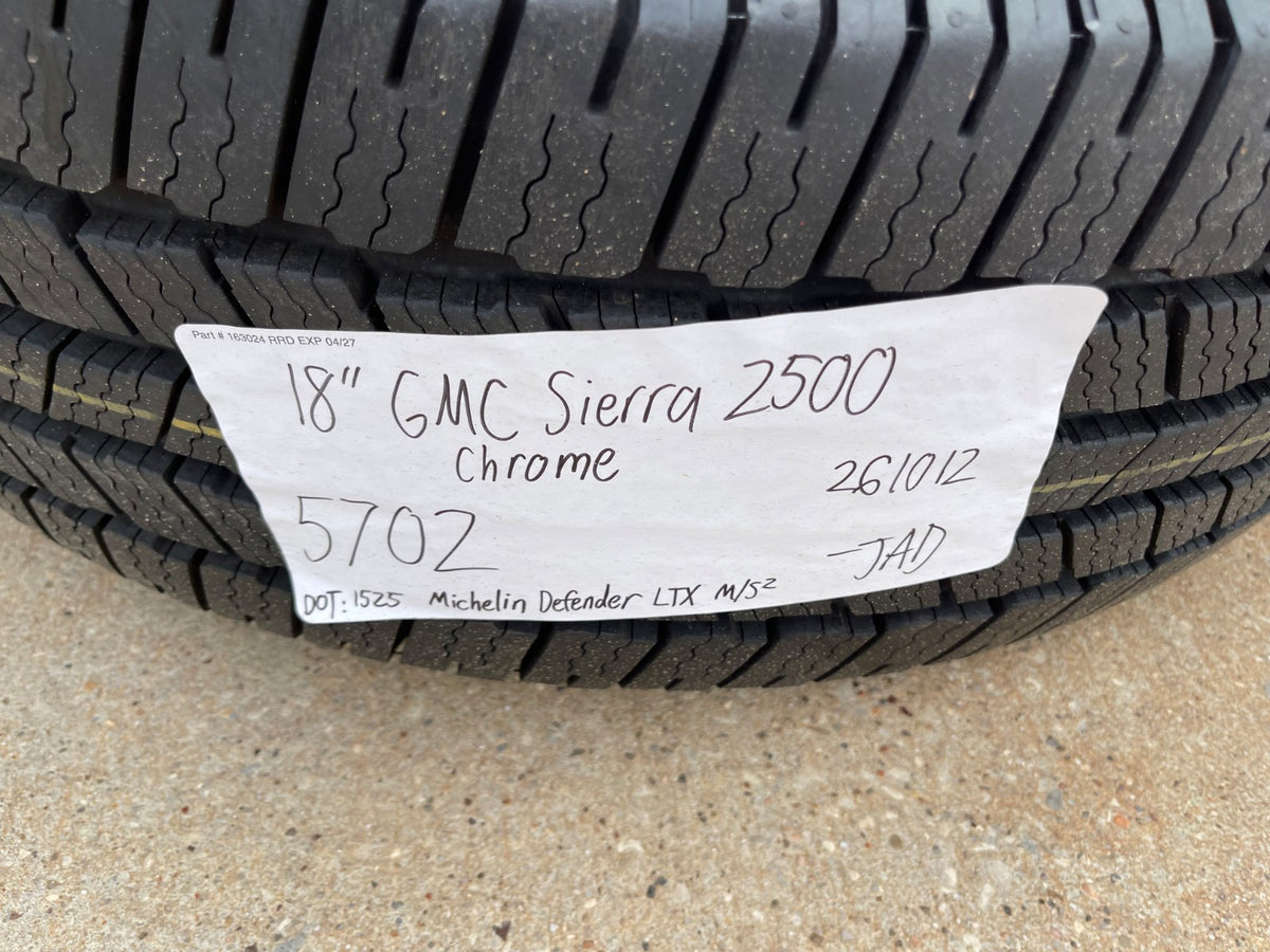18" GMC Sierra DENALI Chevy Silverado 2500 3500 OEM 5702 wheels rims MICHELIN
