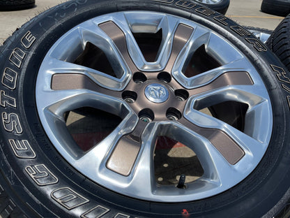 20" Dodge Ram 1500 OEM Laramie Long Horn wheels rims 2678 2682 TAN 2024 2025 NEW