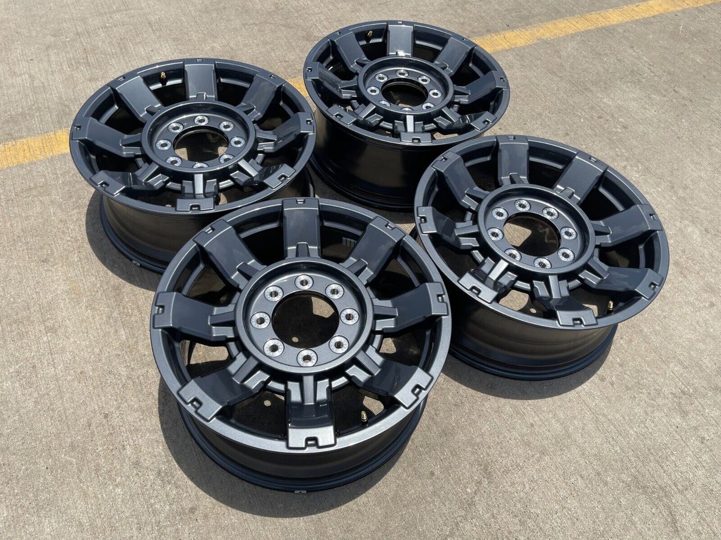 20" Ford F-250 F-350 OEM gray Lariat wheels rims 10296 10485 2023 2024 2025 NEW