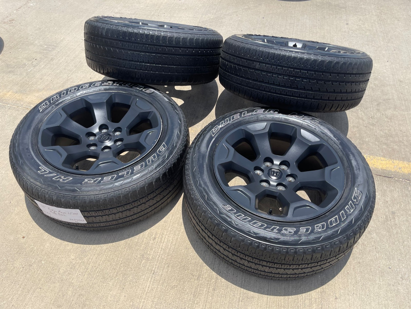 20" Dodge Ram 1500 OEM Laramie Black 2462 2680 wheels rims 2024 2025 2026 SET