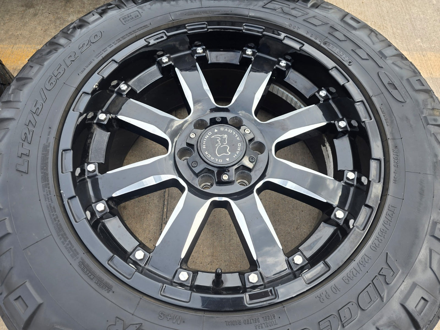 20x9 20" Black Rhino Sierra Chevy Silverado RAM Tacoma wheels rims 6x139 6x5.5