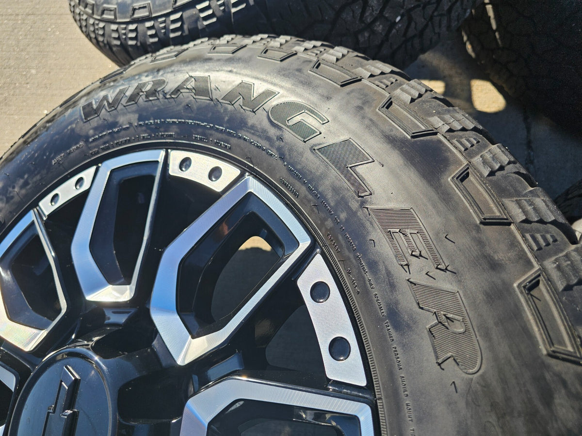 20" Chevy Silverado High Country 2500 3500 OEM Black wheels rims SET