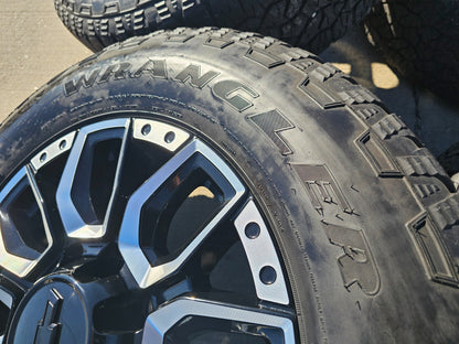 20" Chevy Silverado High Country 2500 3500 OEM Black wheels rims SET