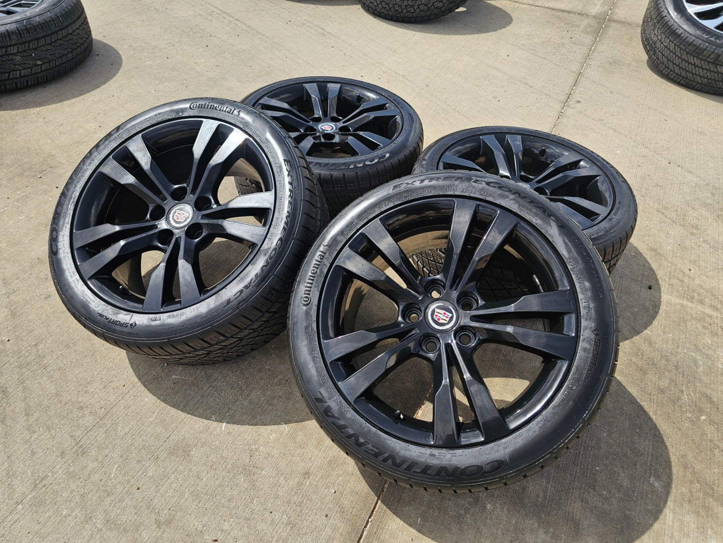 18" Cadillac CTS V wheels rims OEM black 4716 4717 4719 4720 SET CONTINENTAL NEW