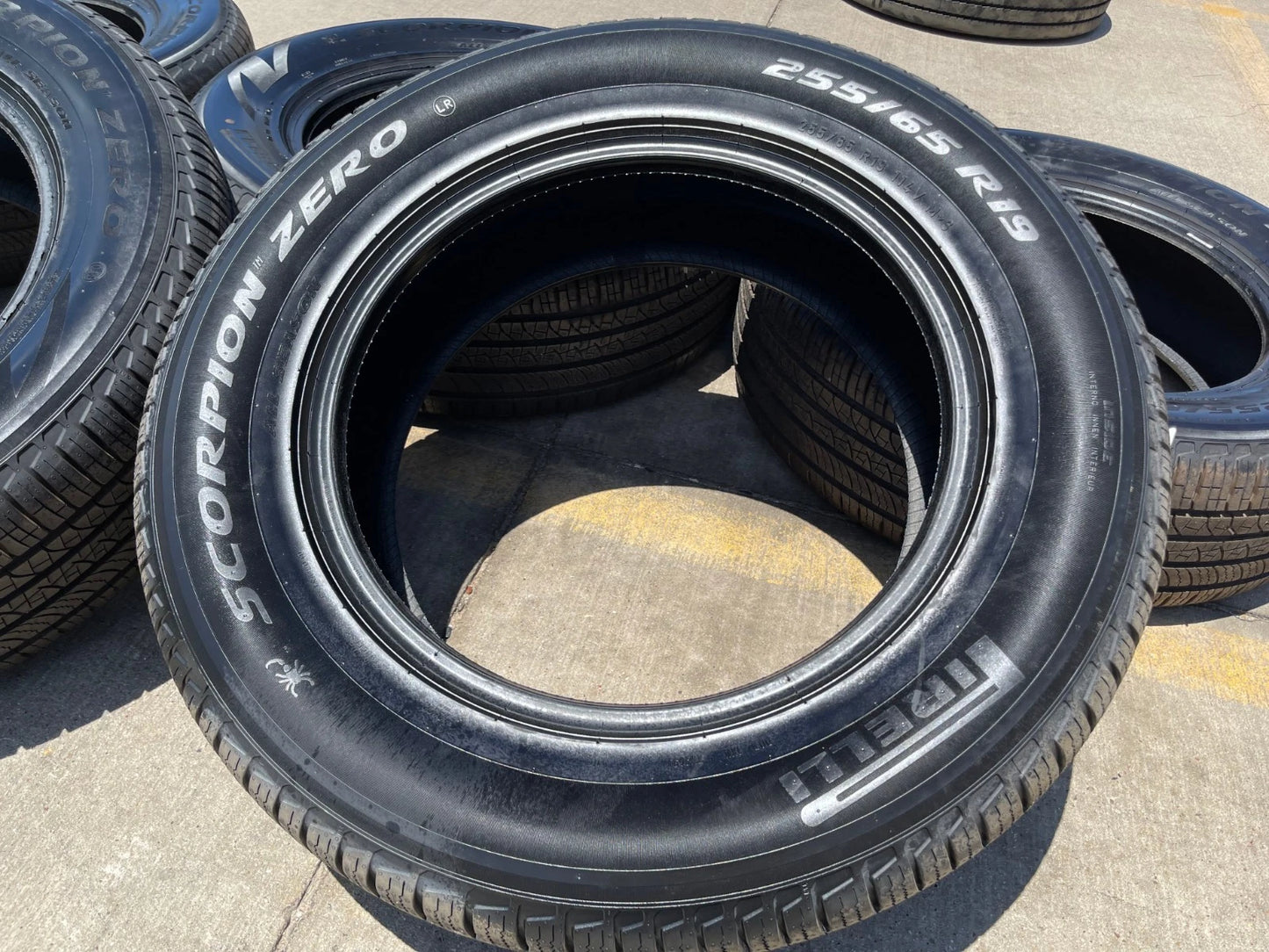 (5) 255/65/19 Pirelli Scorpion Zero A/S tires 255/65r19 M+S LR NEW TAKE OFFS