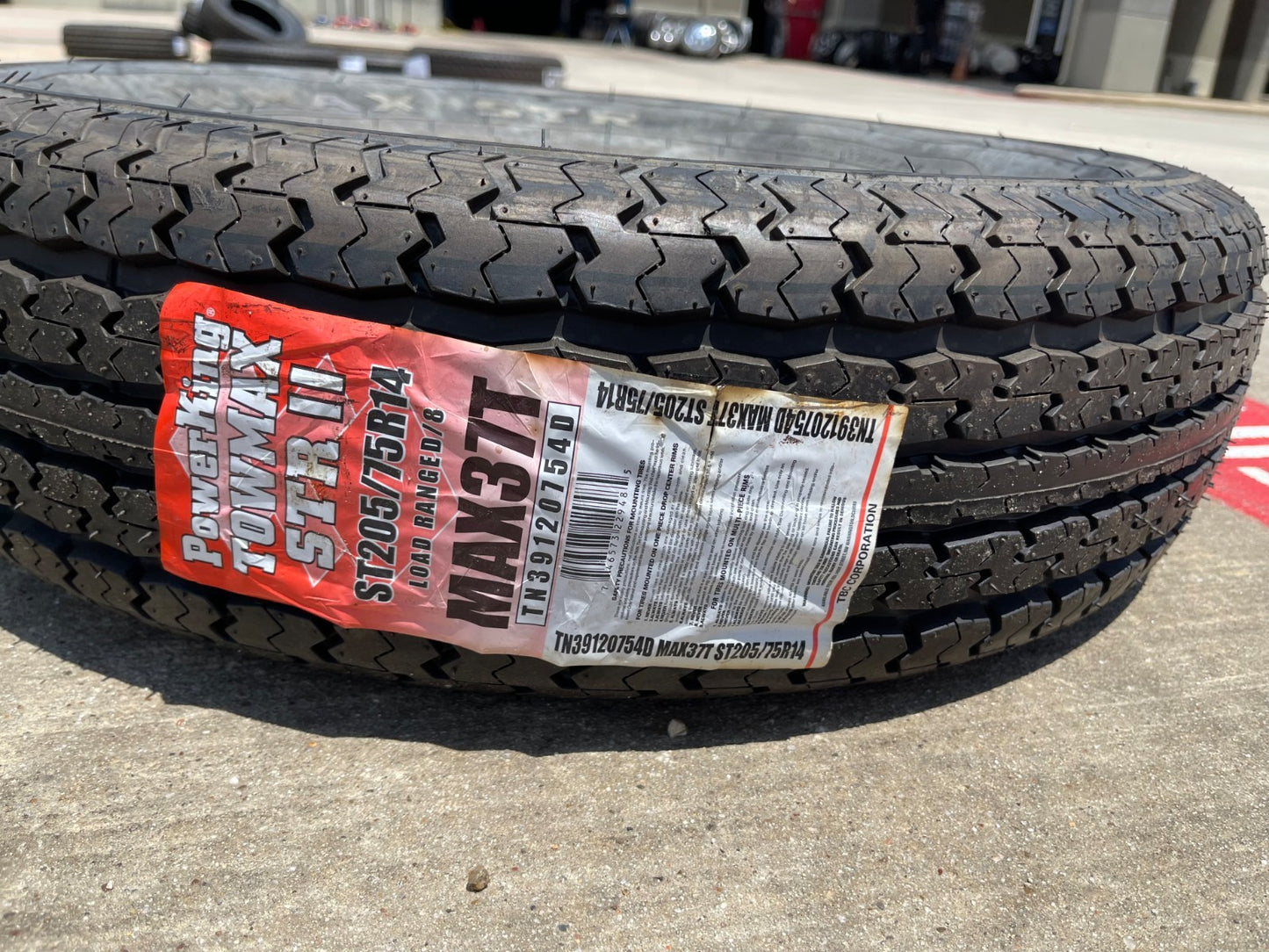 205/75/14 Power King Towmax ST II tire 205/75R14 LT 8 ply LR D 105L trailer NEW