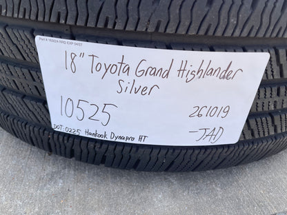 18" Toyota Grand Highlander OEM 10525 wheels rims Lexus TX350 SET HANKOOK