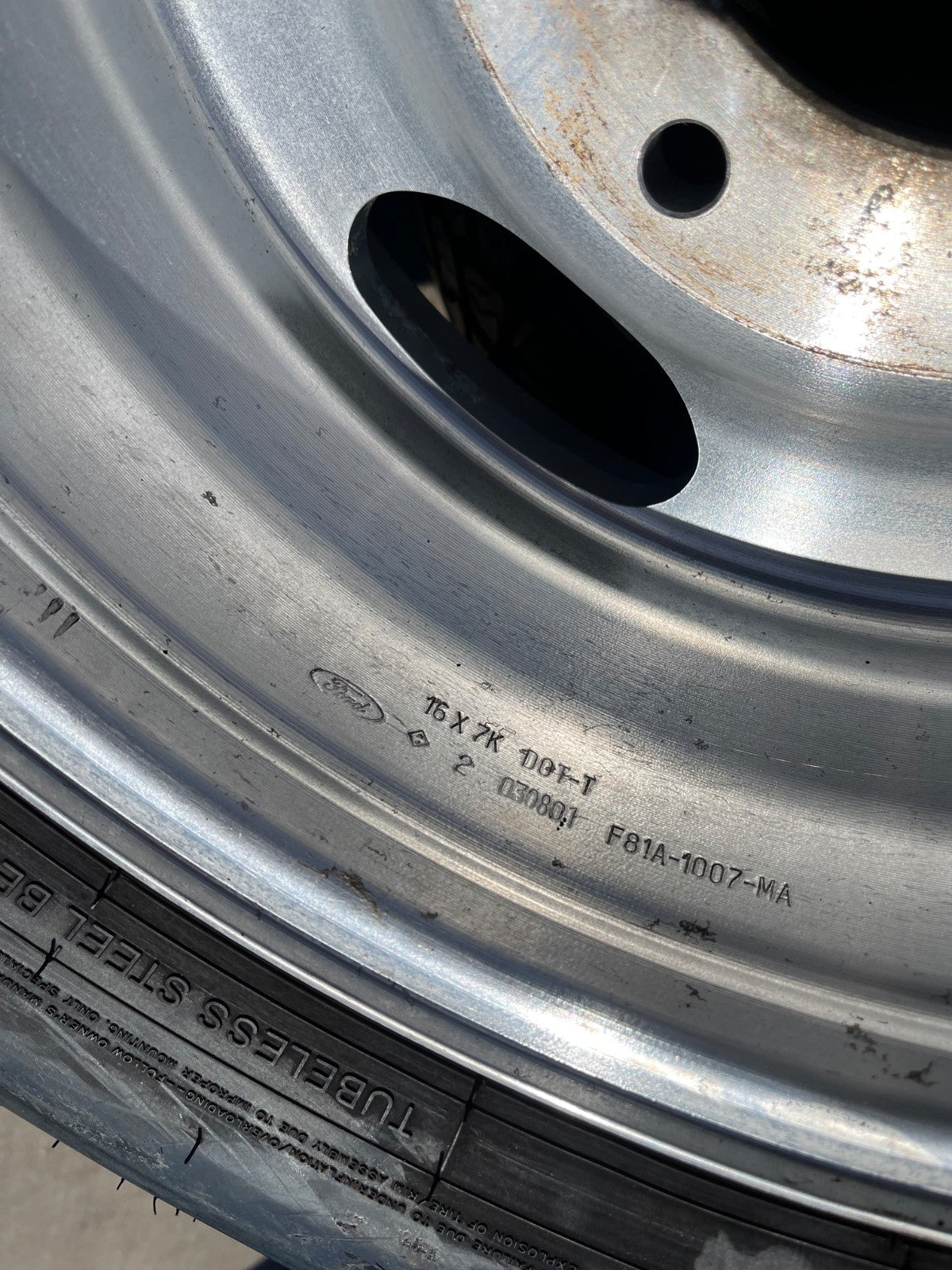 16" Ford F-250 F-350 Excursion OEM 3408 polished wheels rims tires
