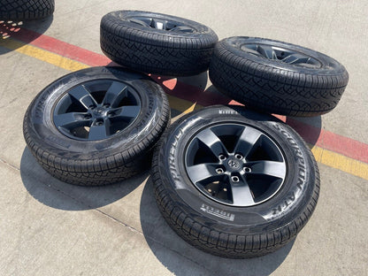 17" Dodge Ram 1500 OEM REBEL wheels rims A/T tires 2448 2020 2021 2022 2023 NEW