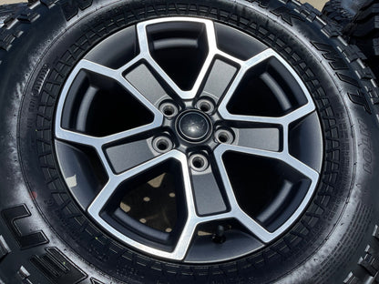 17" Jeep Wrangler Rubicon OEM 9336 wheels rims Gladiator SET FALKEN M/T 33"