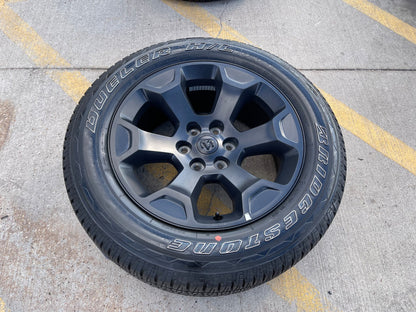 (1) 20" Dodge Ram 1500 OEM Laramie Black 2680 wheel Spare 2024 2025 2026
