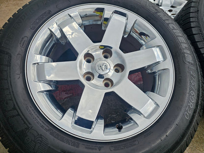 20" Dodge Ram 1500 OEM chrome wheels rims 2365 tires MICHELIN