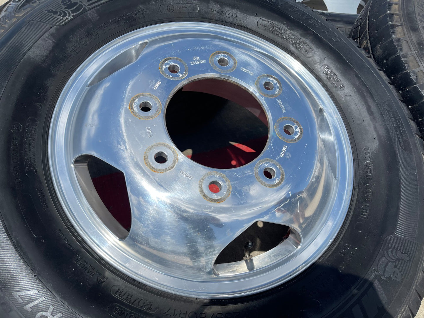17" Chevy Silverado GMC Sierra 3500 Dually rims wheels SET OEM 5519 5520 8094