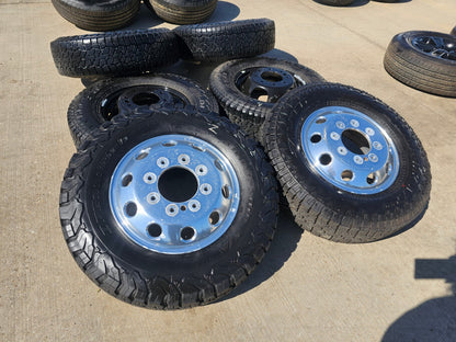 17" Dodge Ram 3500 Dually Laramie 8x200 wheels rims 2701 2702 OEM SET FALKEN