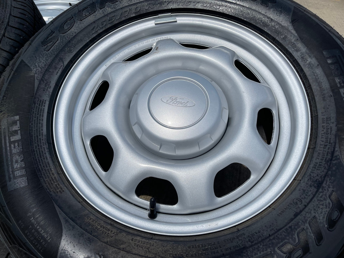 17" Ford F-150 OEM rims wheels 3857 tires steel 2024 2025 2026 PIRELLI A/T NEW