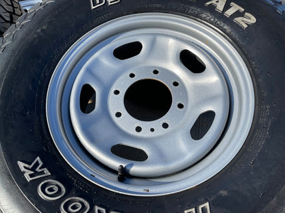 17" Ford F-250 F-350 OEM 3828 wheels rims tires HANKOOK DYNAPRO A/T2 35"