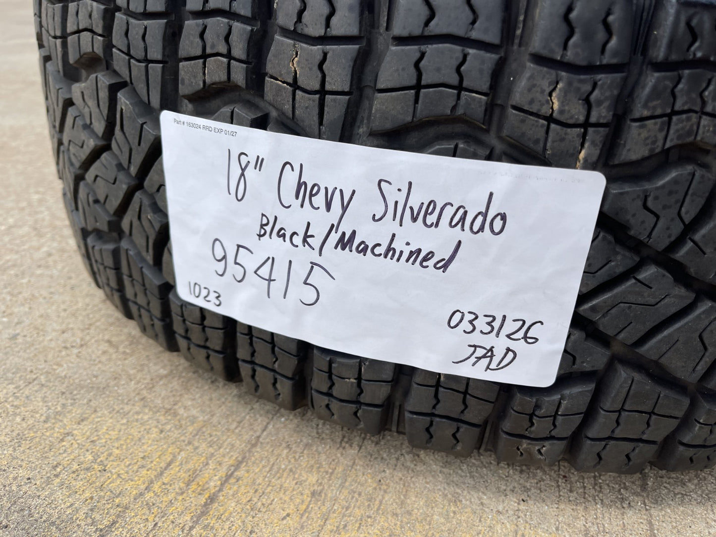 18" Chevy Silverado ZR2 Tahoe TRAIL BOSS Sierra OEM 95415 wheel rim GOODYEAR