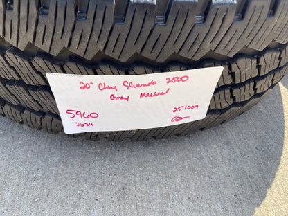 20" GMC Sierra Chevy Silverado 2500 3500 OEM 5960 5947 wheels rims BRIDGESTONE