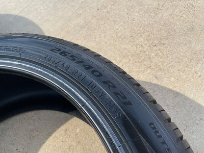 (4) 265/40/21 Pirelli Scorpion Zero A/S + Plus tires 105Y 265/40R21 XL BRAND NEW