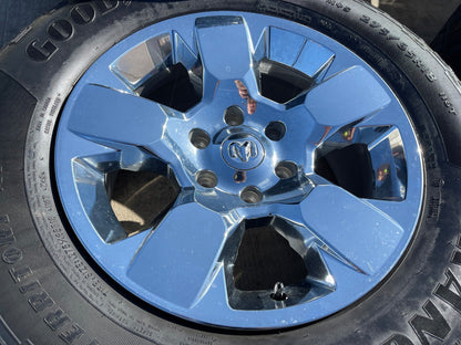 18" Ram 1500 OEM CHROME 2669 wheels rims 2021 2022 2023 2024 2025 2026 GOODYEAR
